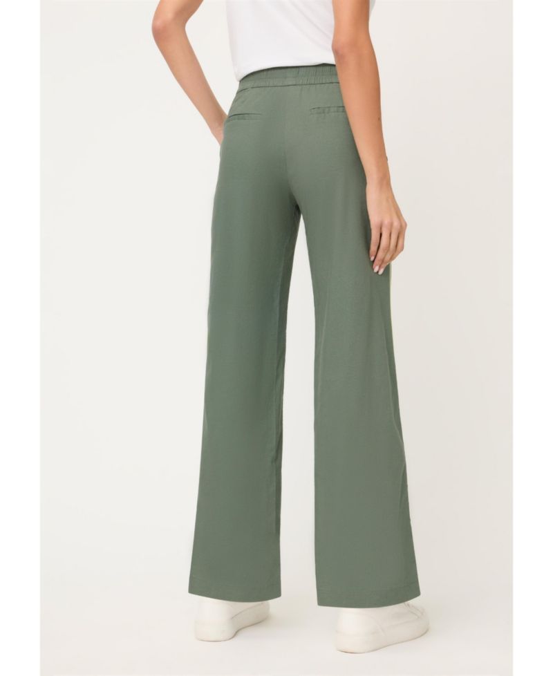 Womens Drawstring Side Stripe Pant