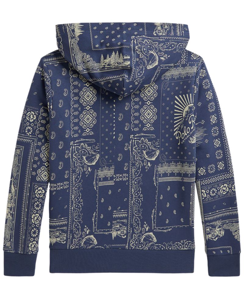 Boys' 8-20 Bandanna Print Long-Sleeve Hoodie