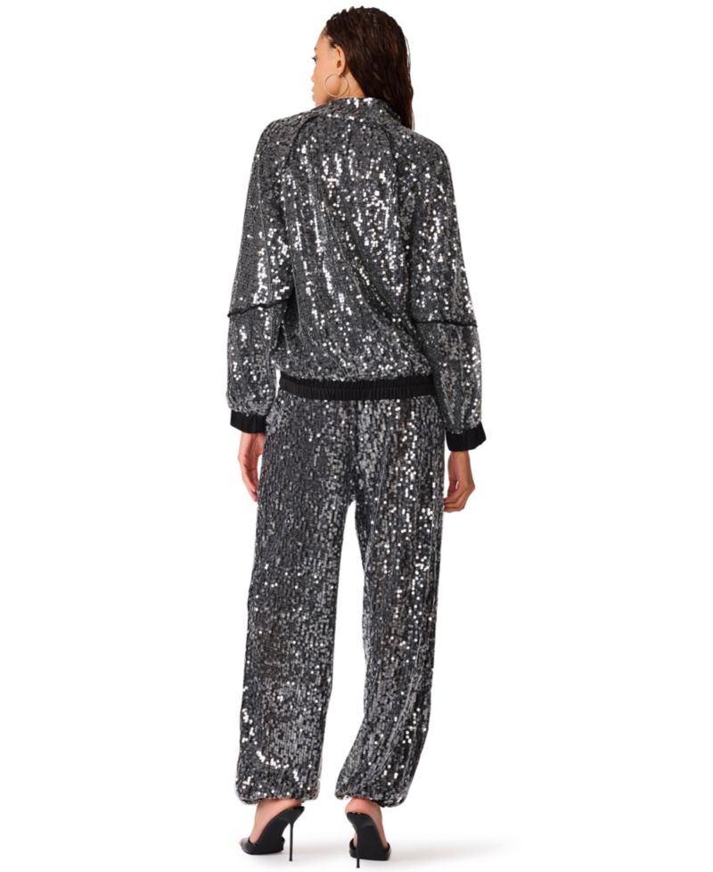 Women's Jacey Sequin Lightweight Bomber Jacket