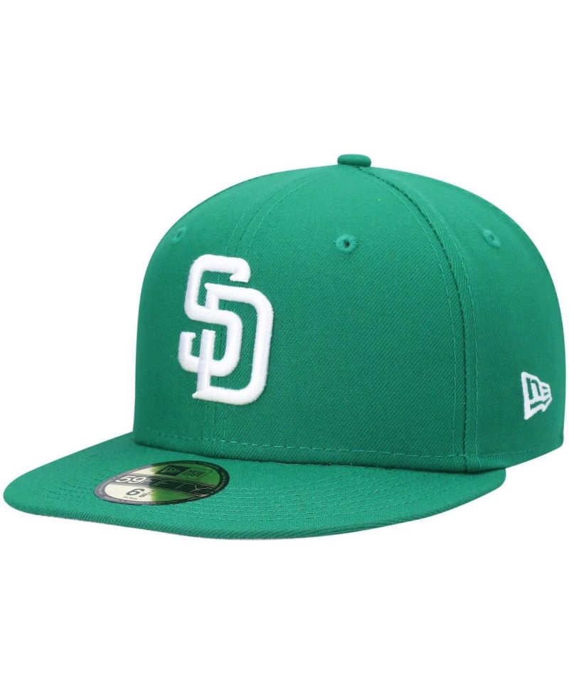 Men's Kelly Green San Diego Padres White Logo 59FIFTY Fitted Hat
