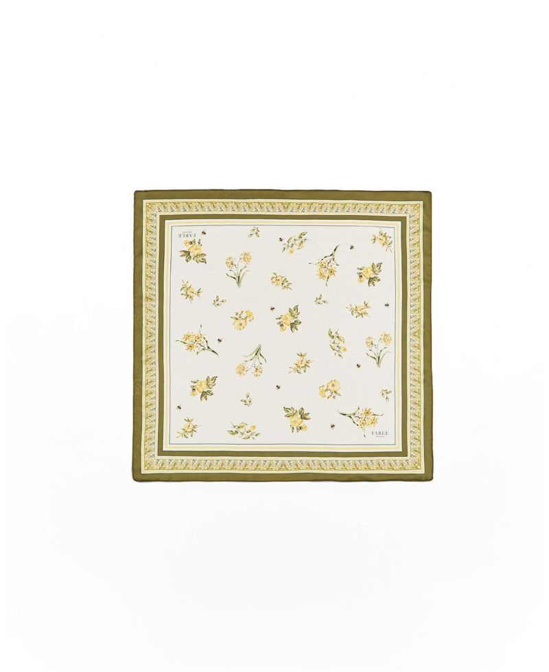 Women's Nouveau Floral Square Scarf