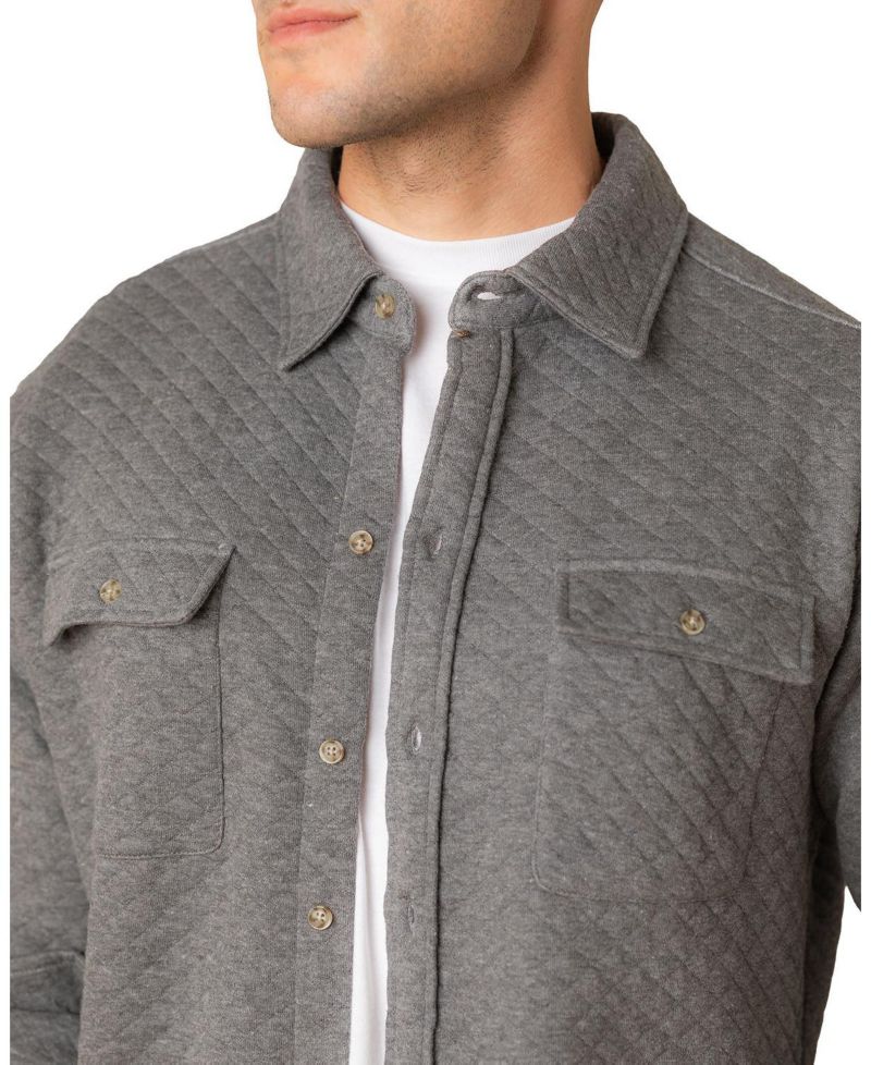 Men's Hope and Henry Long Sleeve Quilted Shirt Jacket