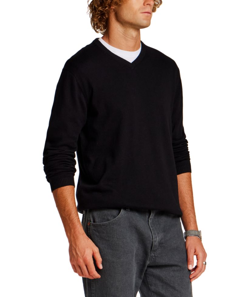 Men's Cashmere Holiday V-Neck Sweater