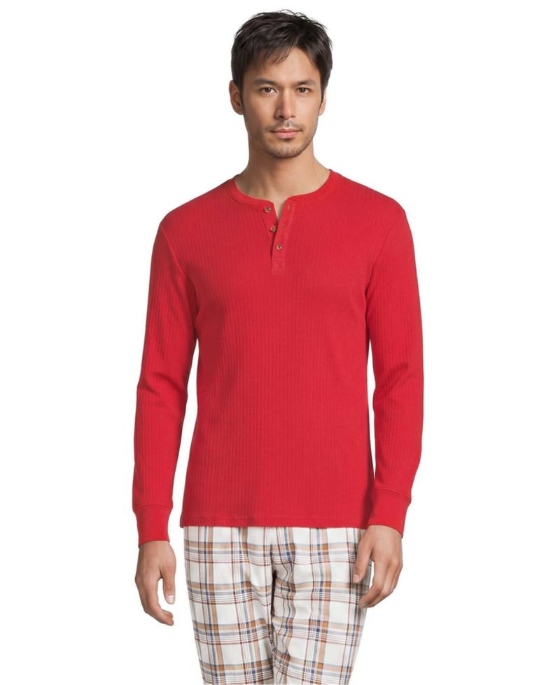 Men's Knit Rib Pajama Henley