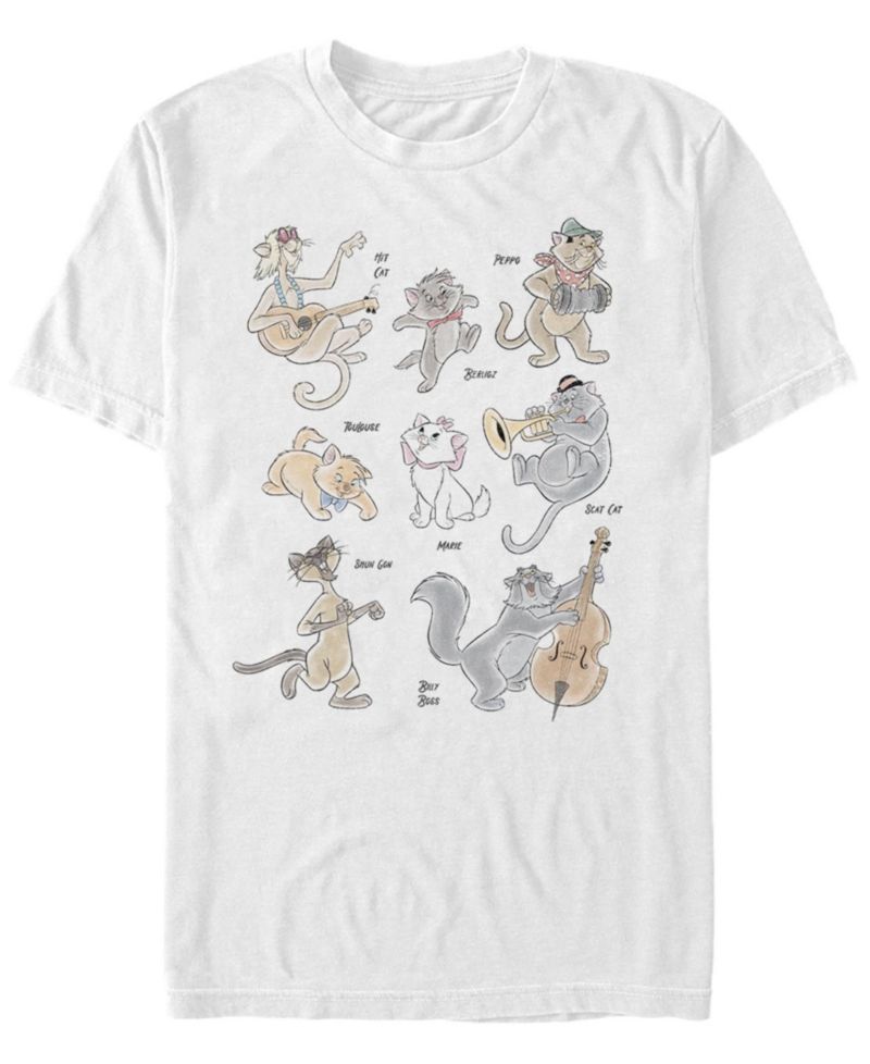 Men's Aristocats Group Short Sleeve Crew T-shirt
