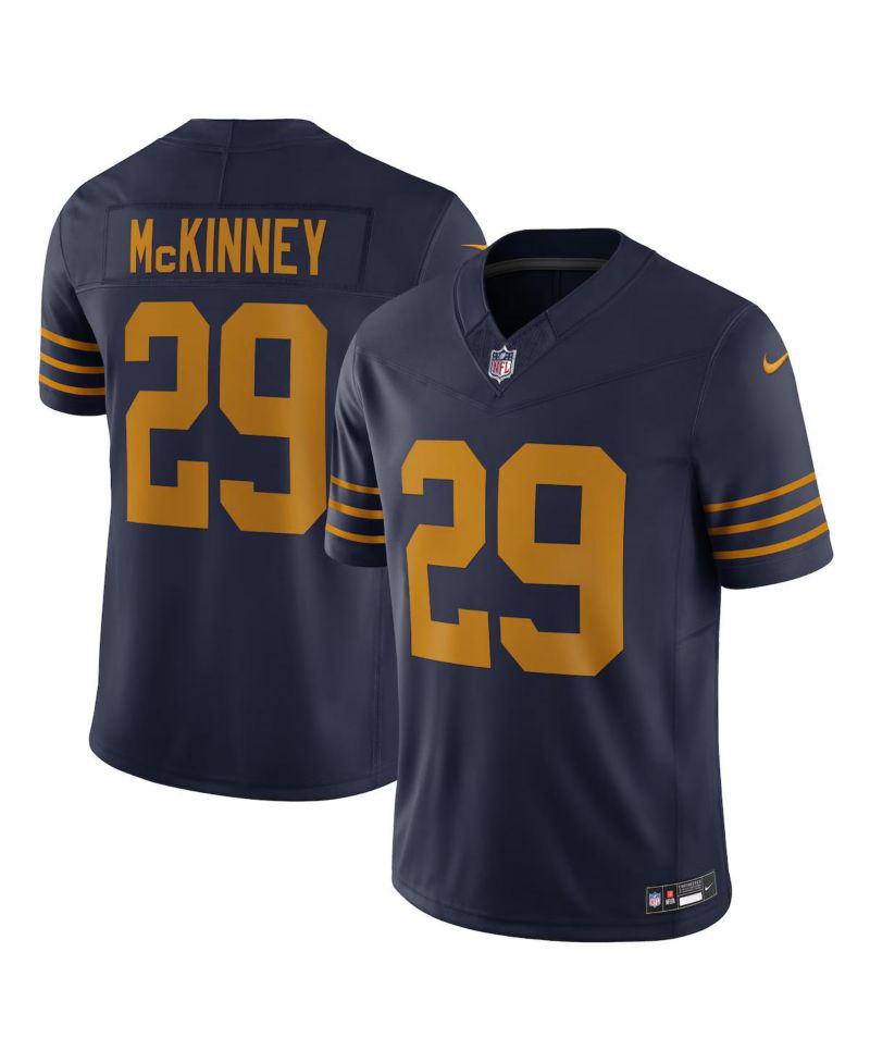 Men's Xavier McKinney Navy Green Bay Packers The 1923 Classic Vapor F.U.S.E. Limited Jersey