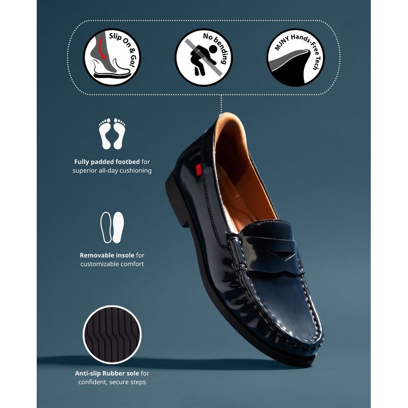 Womens Newbury Street Hands-Free Slip On Technology Penny Loafers