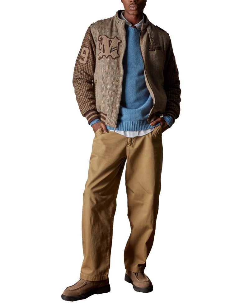 Men's Tweed Varsity Jacket