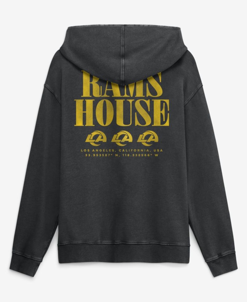 Men's Black Los Angeles Rams Relaxed Intense Rivalry French Terry Hoodie