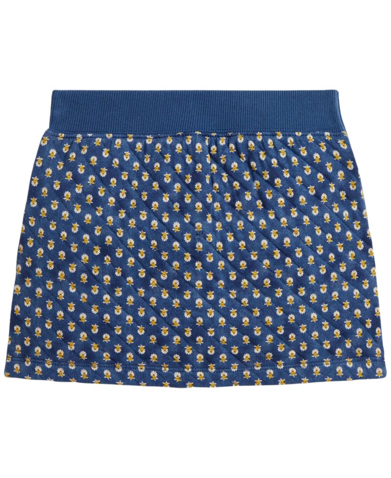 Girls' 2T-6X Floral Quilted Wrap Skirt