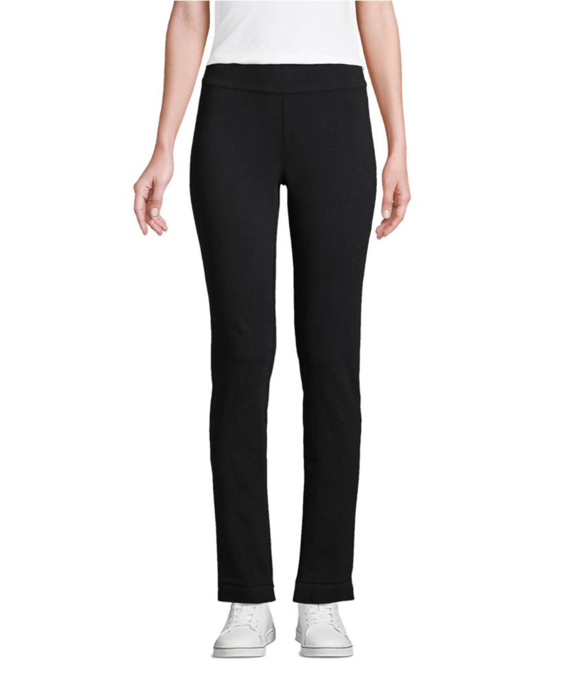 Women's Starfish Mid Rise Slim Leg Elastic Waist Pull On Pants
