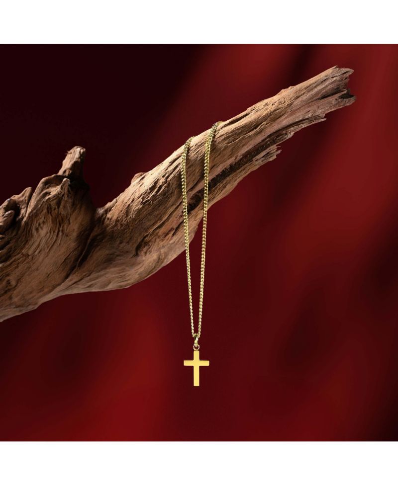 Women's Petite Cross - Gold Pendant