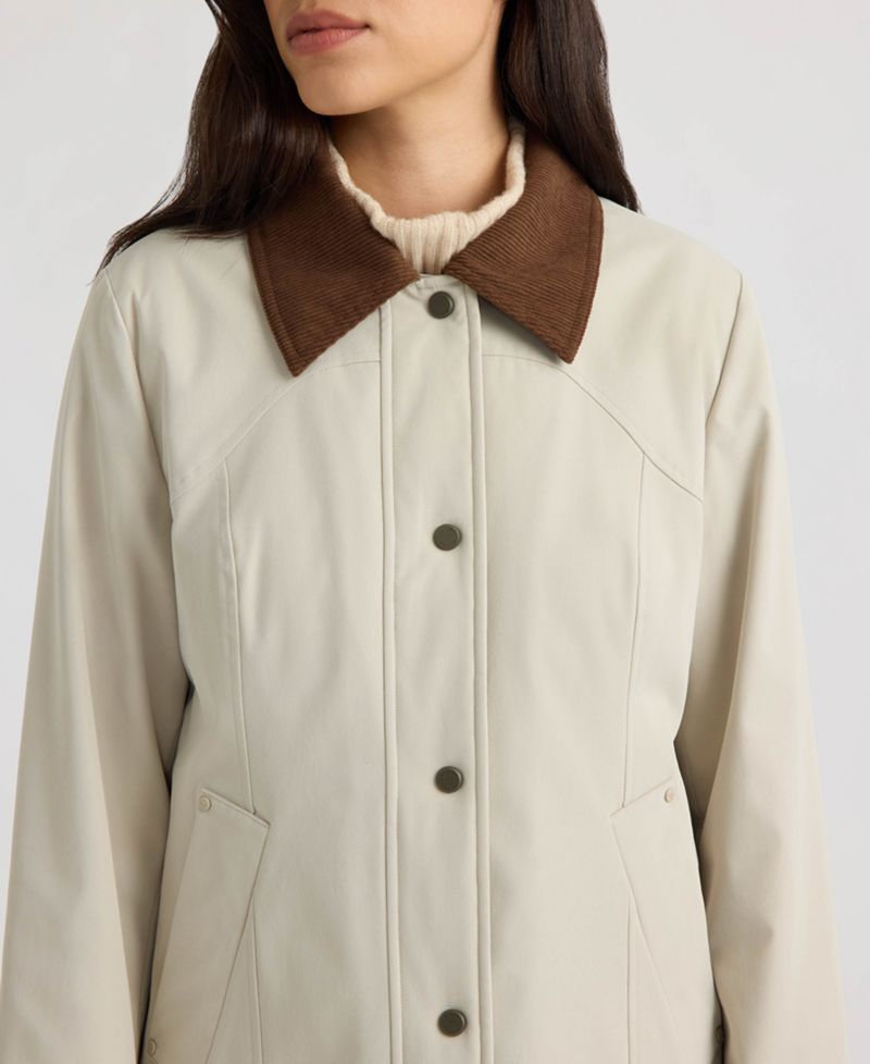 Women's Corduroy Collar Lined Jacket