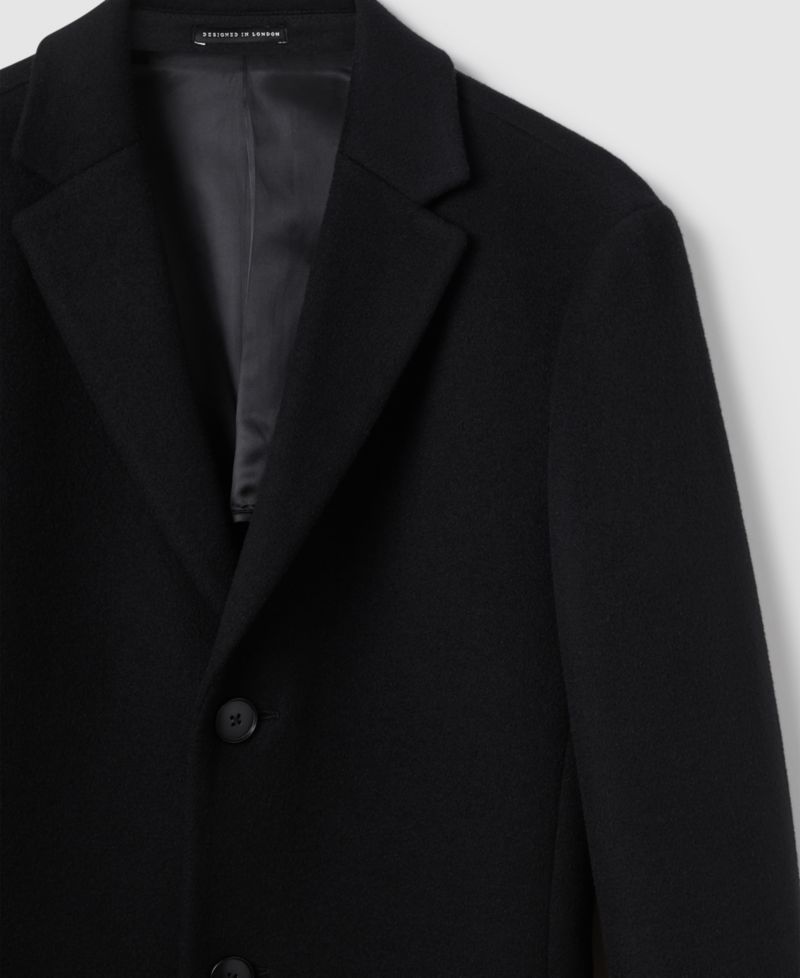Men's Gable Wool-Blend Single-Breasted Overcoat