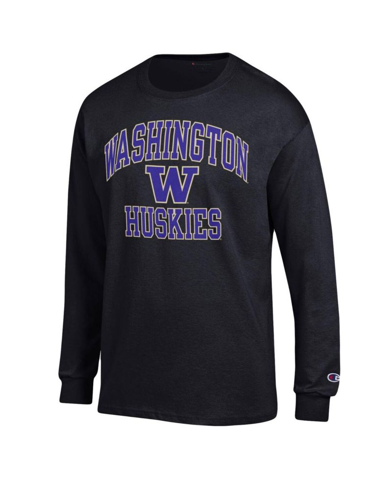 Men's Black Washington Huskies High Motor Long Sleeve T-shirt
