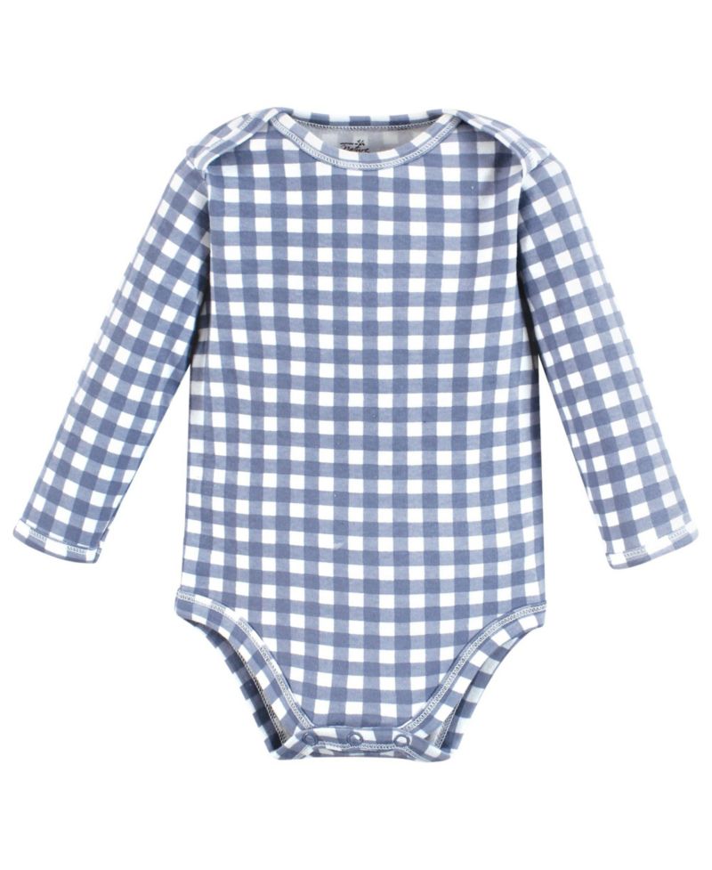 Baby Boys 5Pk Long Sleeve Natural Bodysuits