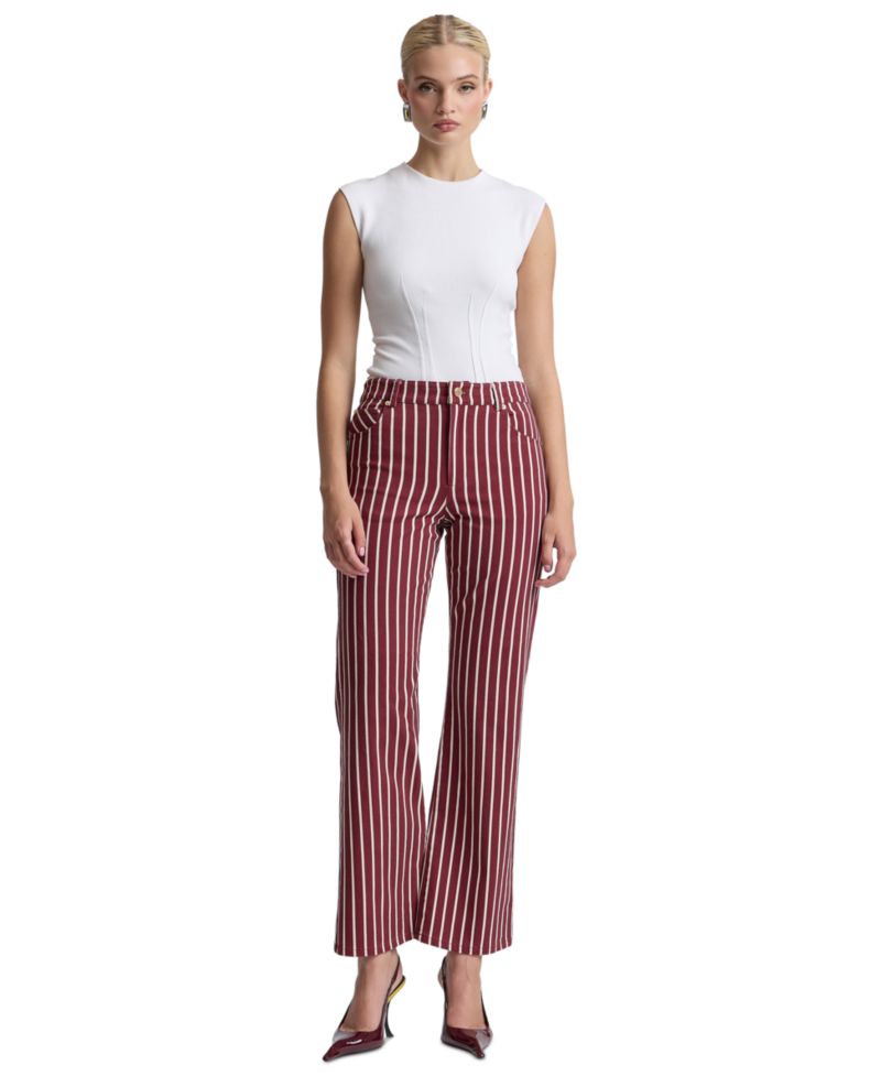 Women's Striped Bootcut Jeans