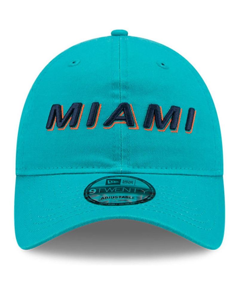 Men's Aqua Miami Dolphins 2025 Rivalries Collection Team 9TWENTY Adjustable Hat