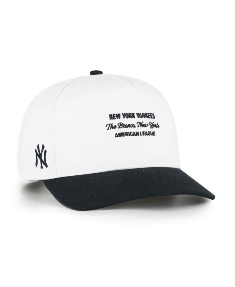 Men's '47 White/Black New York Yankees Contemporary Two-Tone Hitch Adjustable Hat