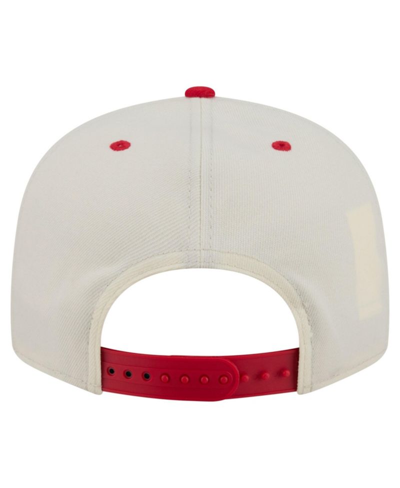 Men's Cream Kansas City Chiefs Oversized Slogan 9FIFTY Snapback Hat