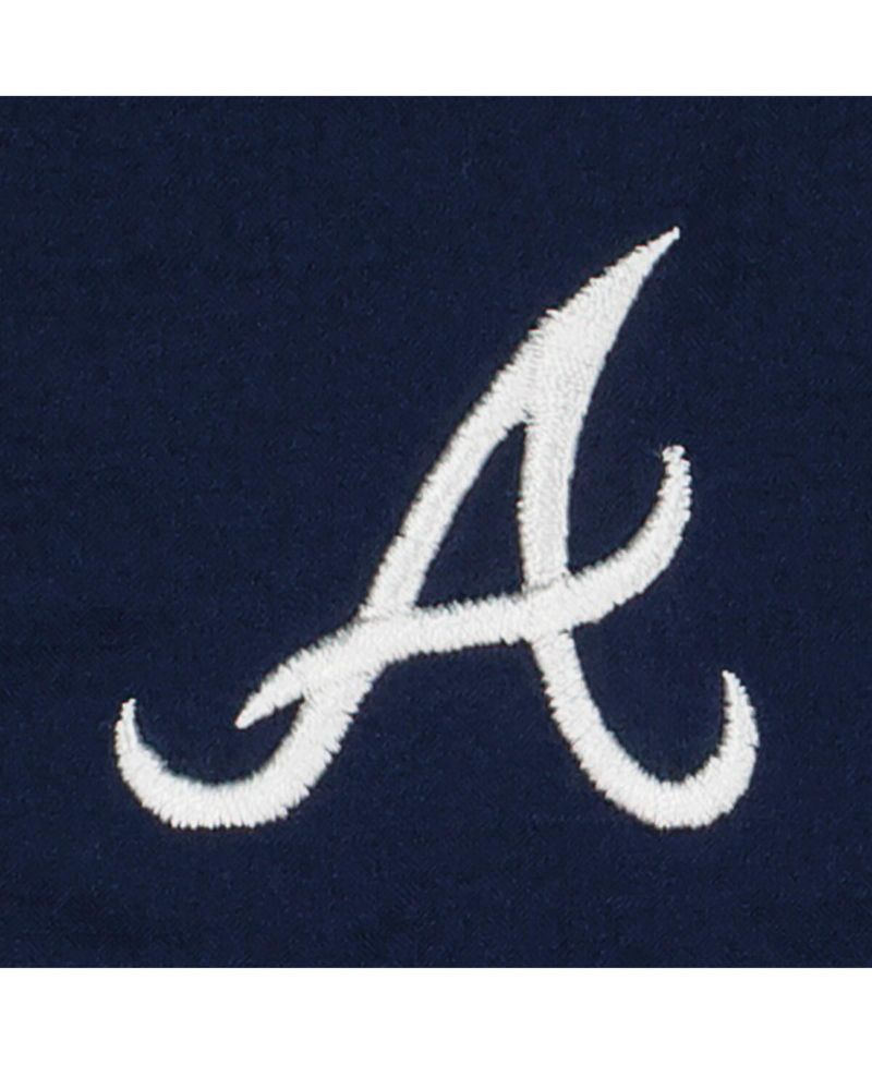 Men's Navy Atlanta Braves Tamiami Omni-Shade Button-Down Shirt