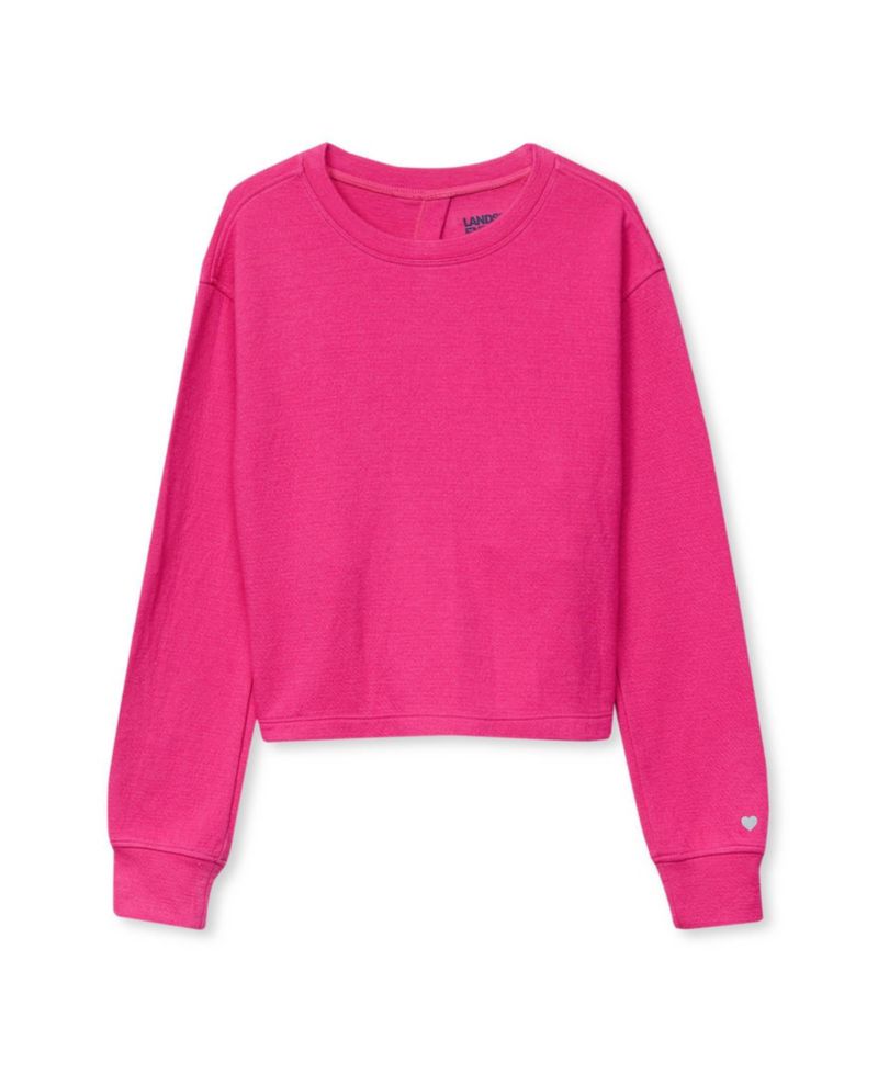 Girls Long Sleeve Twist Back Active Top