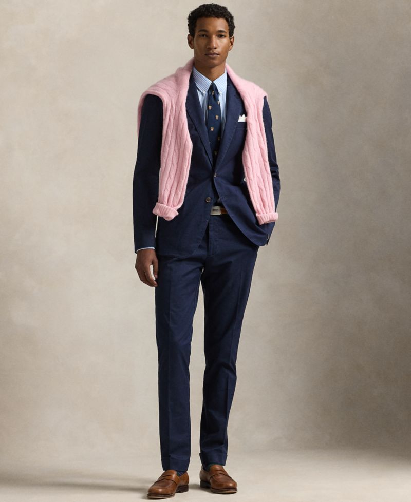 Men's Stretch Chino Suit Trousers