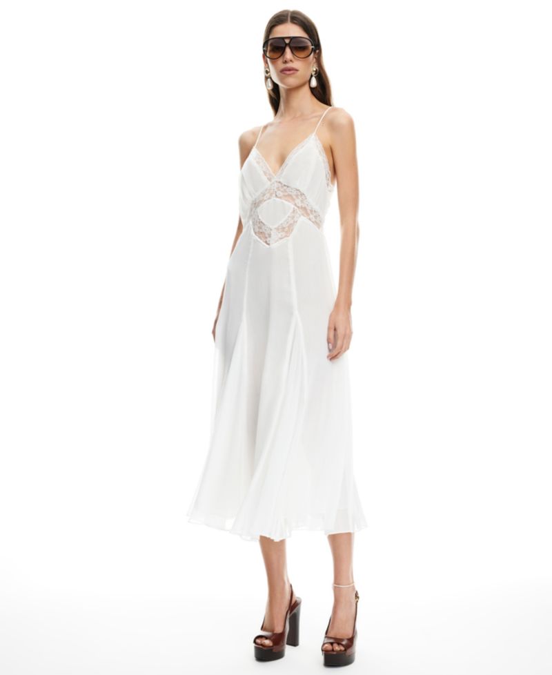 Women's Harmony Plunge Neck Midi Dress