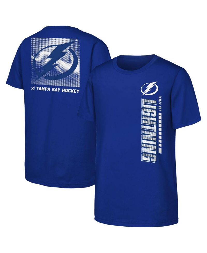 Big Boys and Girls Blue Tampa Bay Lightning Atmosphere T-Shirt