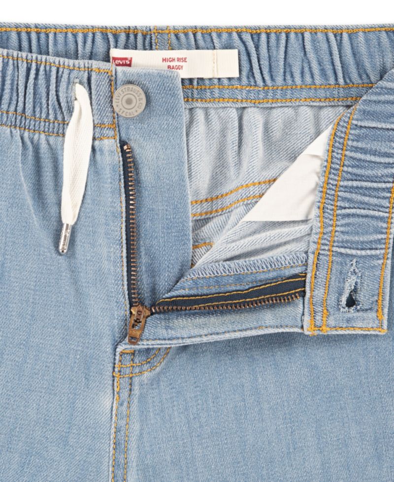 Girls' 7-16 High-Rise Baggy Jeans