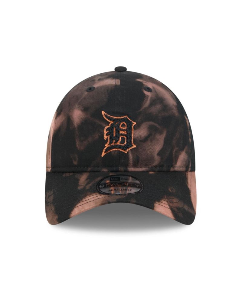 Men's Black Detroit Tigers Bleach Wash 9TWENTY Adjustable Hat