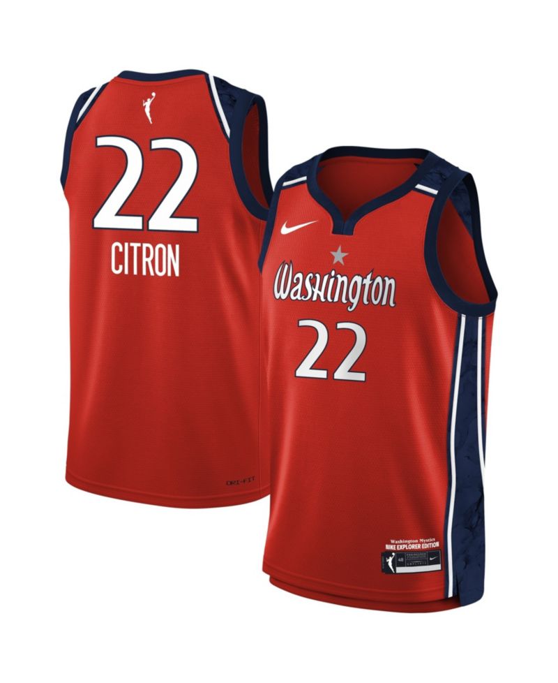 Big Boys and Girls Nike Sonia Citron Red Washington Mystics Explorer Edition Jersey