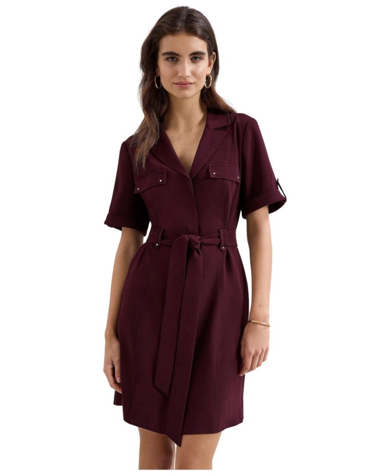 Women's Marlina Belted Short-Sleeve Mini Dress
