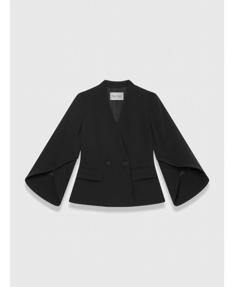 Women's Ansdell Clever Crepe Cape-Sleeve Blazer