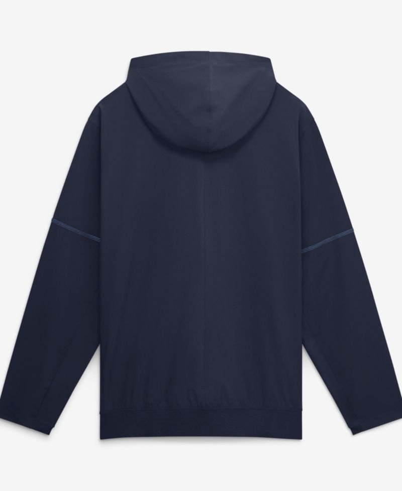 Men's Navy North Carolina Tar Heels 2026 Sideline Anorak Half-Zip Hoodie