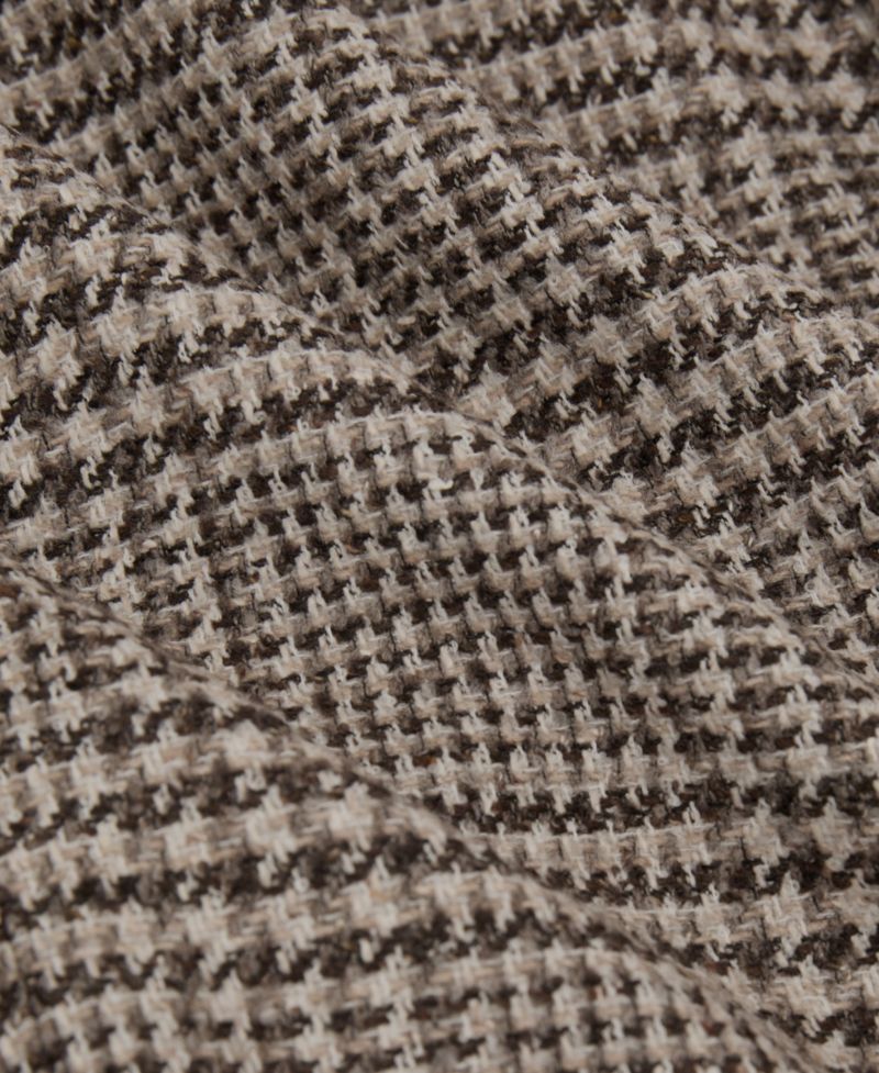 Men's Tuscan Wool-Blend Houndstooth Single-Breasted Coat