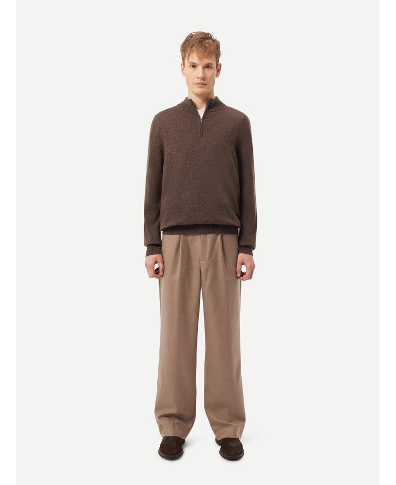 Men's Cashmere Half-Zip Sweater