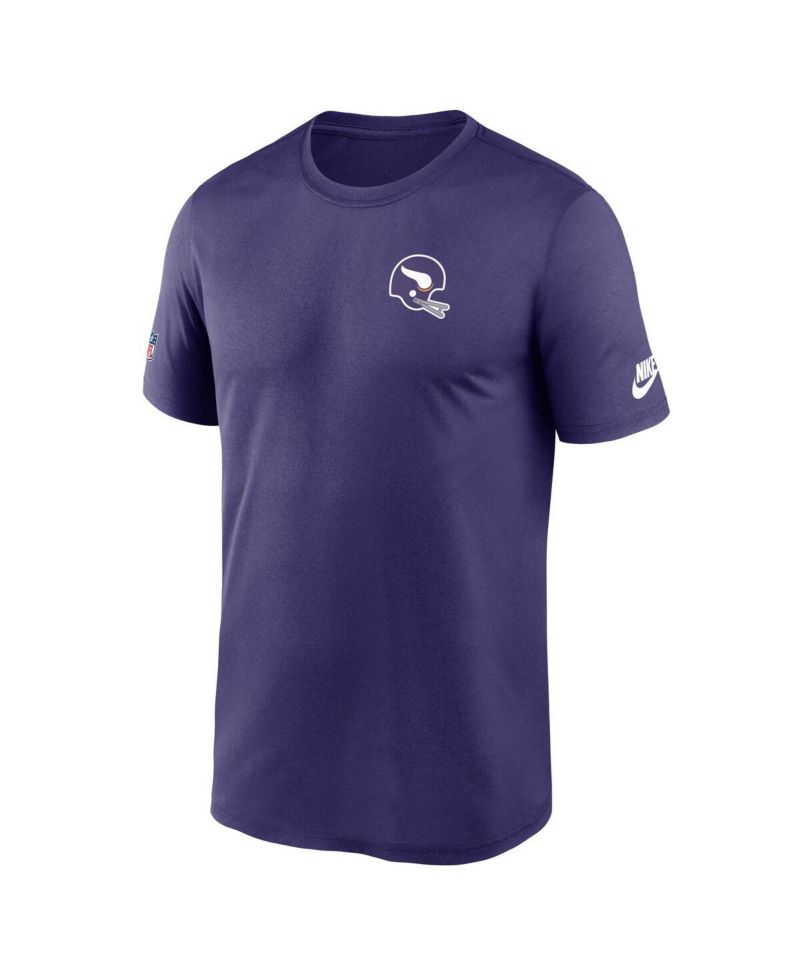 Men's Purple Minnesota Vikings Sideline Alt Pack Small Logo Legend Performance T-Shirt