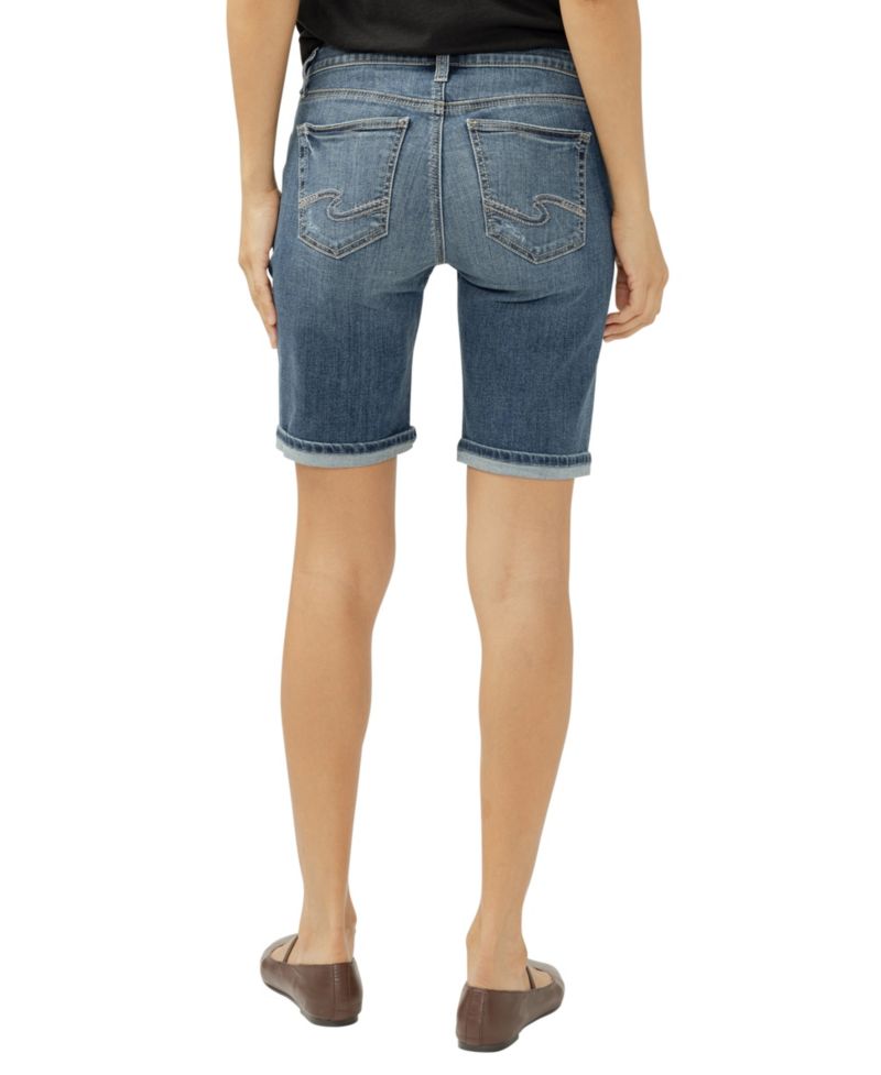 Women's Suki Mid Rise Curvy Fit Bermuda Shorts