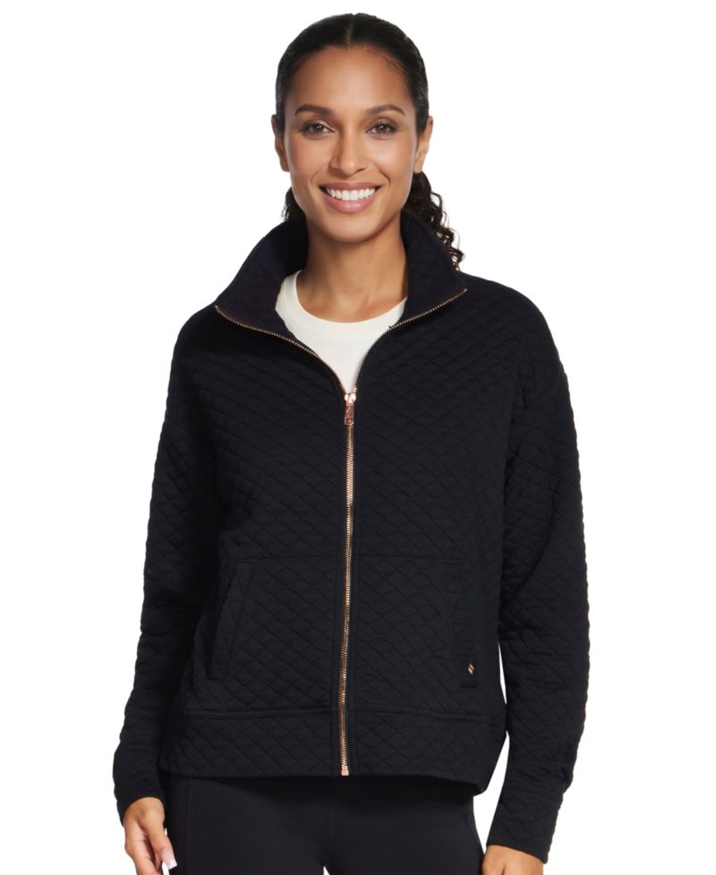 Women's GO WALK Diamond Quilted Full-Zip Mock-Neck Jacket