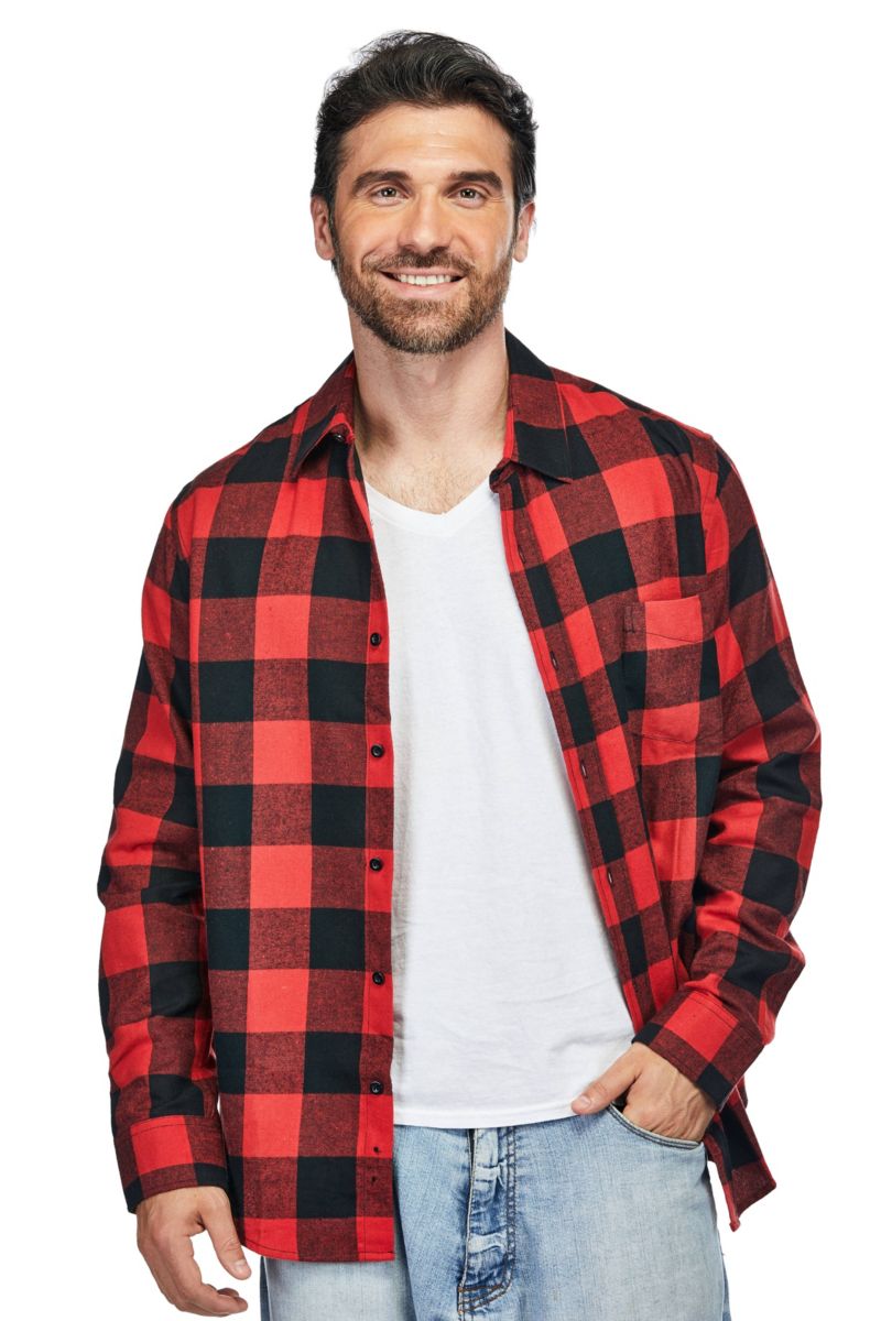 Men's Button Down Classic Fit Flannel Shirt