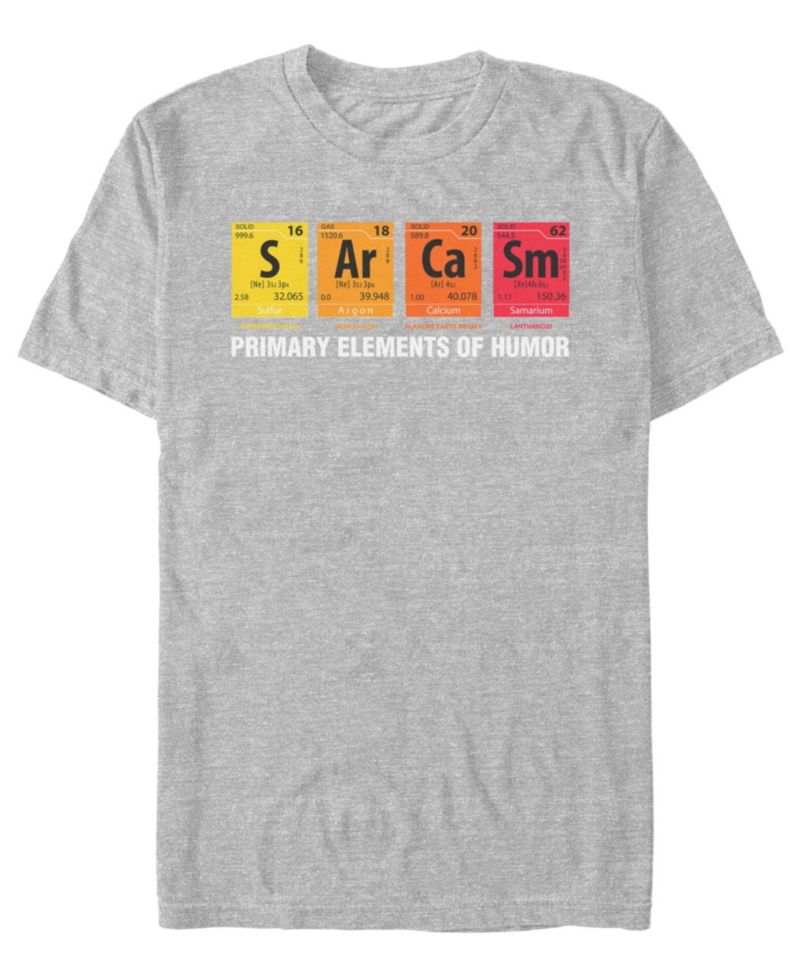 Men's Elements of Humor Short-Sleeve Crew T-Shirt