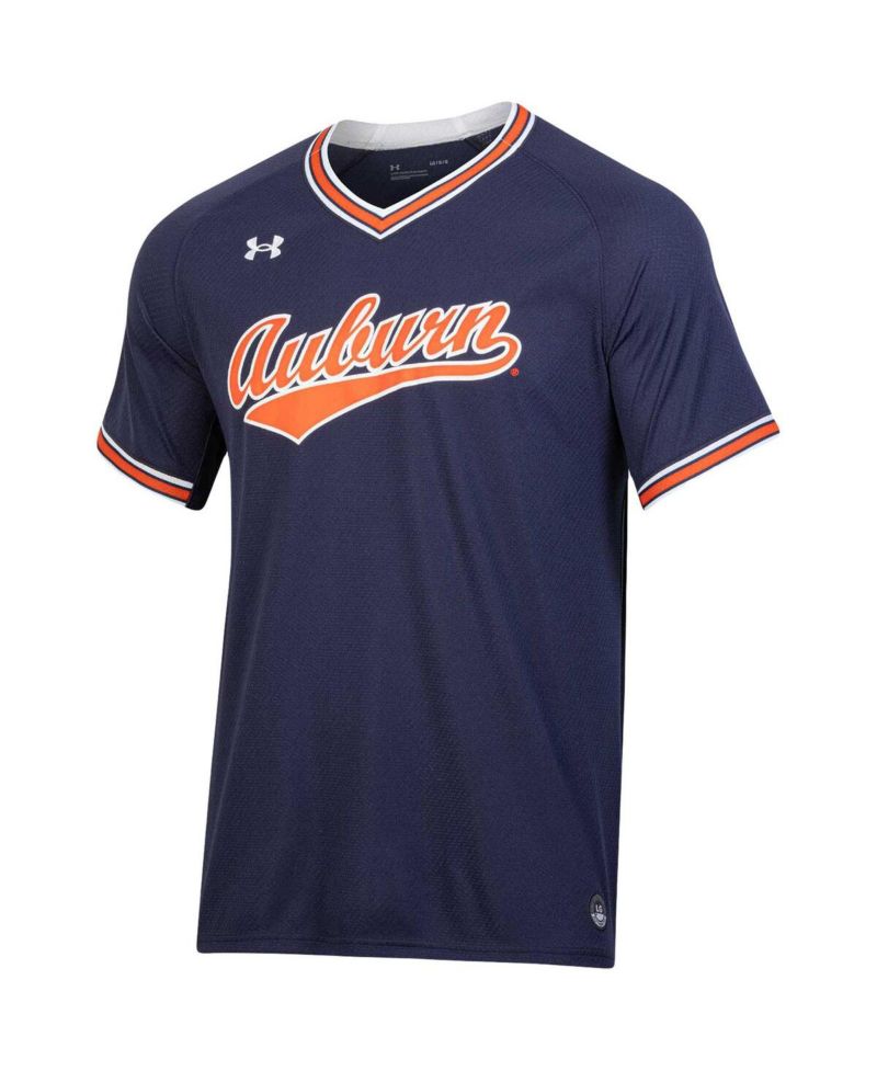 Men's Auburn Tigers Softball V-Neck Jersey
