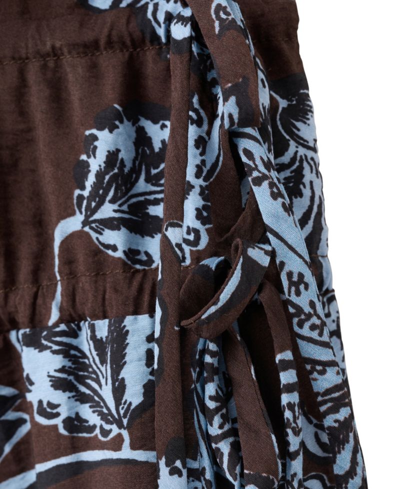 Women's Floral Midi V-Neck Dress