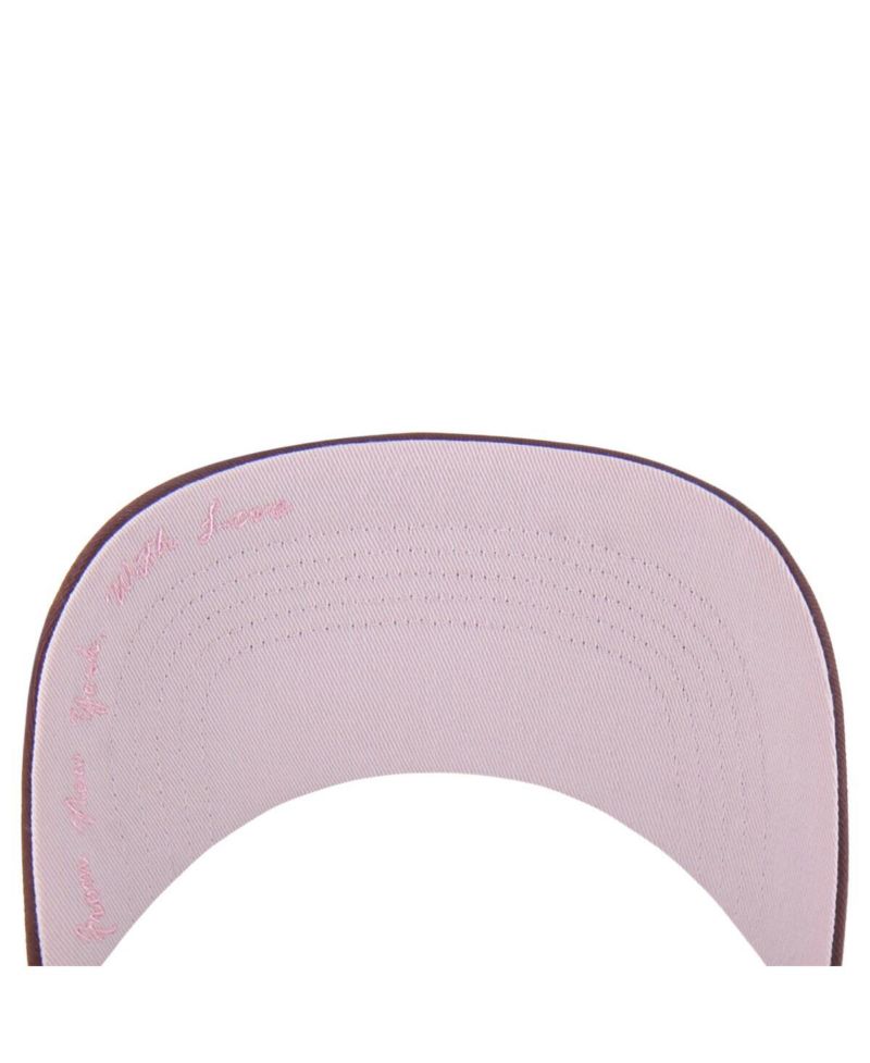 Men's and Women's Stone/Burgundy New York Mets Love Letter Adjustable Hitch Hat