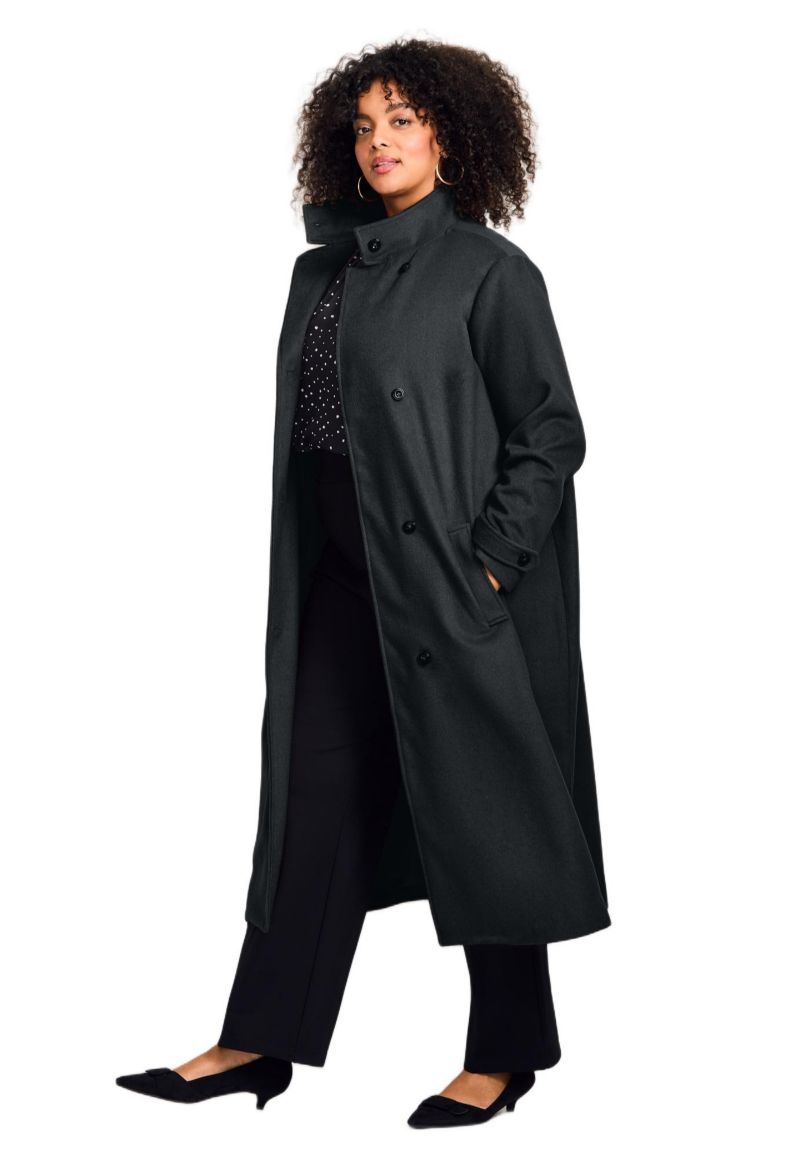 Women's Funnel Neck Long Coat