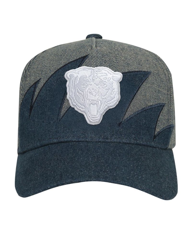 Big Boys and Girls Denim Chicago Bears Sharktooth Pro Pinch Adjustable Hat