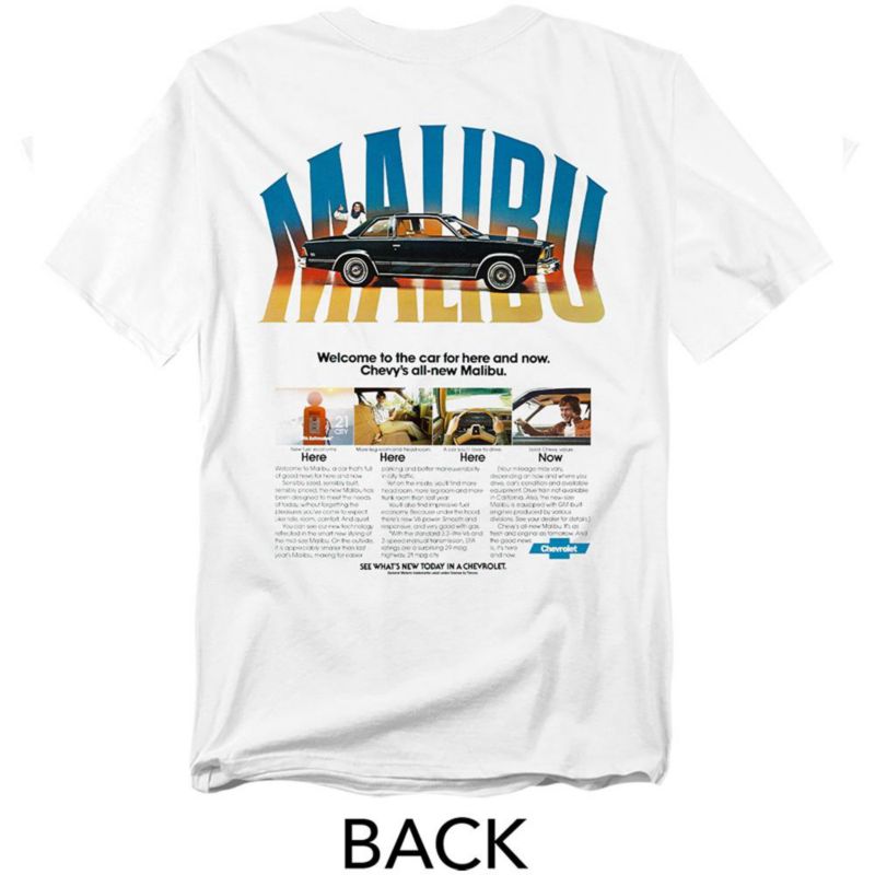 Men's Chevrolet Malibu Ad Front Back T-Shirt