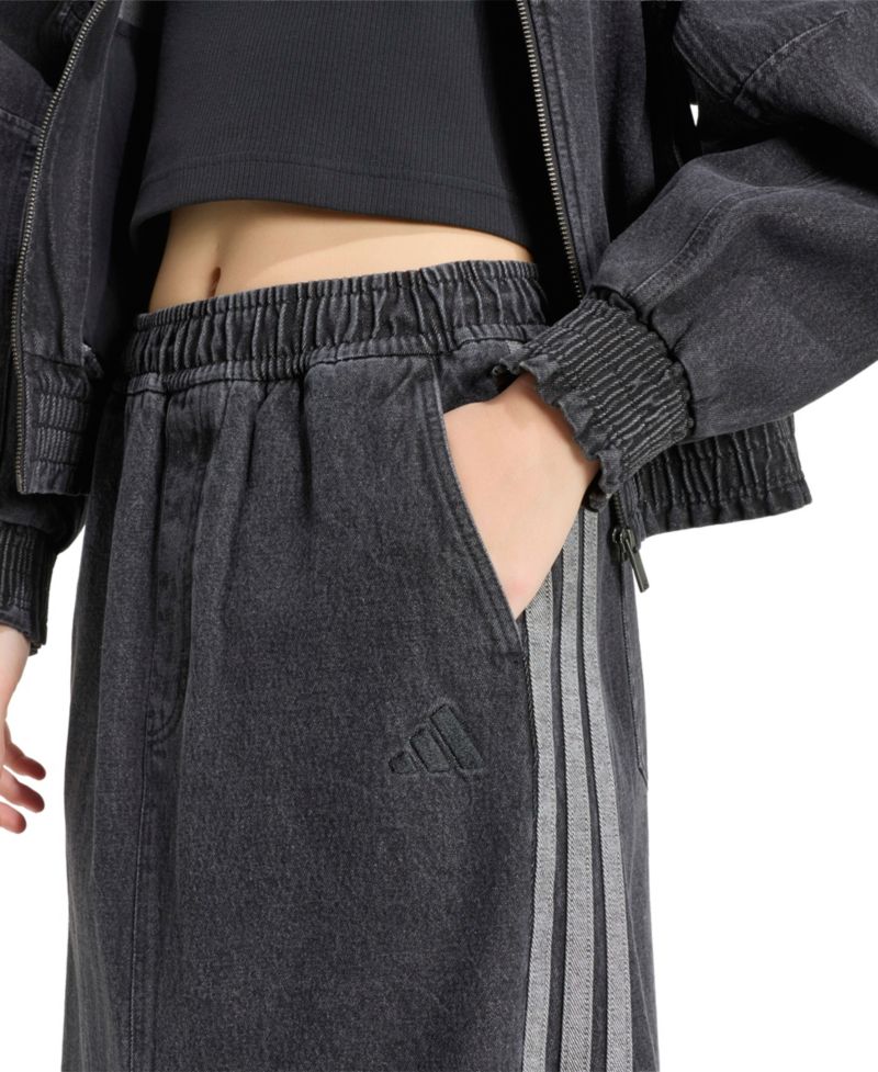 Women's Stadium Washed Denim Loose-Fit Skirt