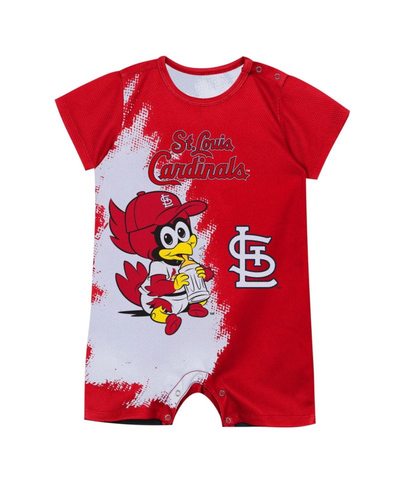 Baby Boys and Girls Red St. Louis Cardinals Baby Mascot Bodysuit